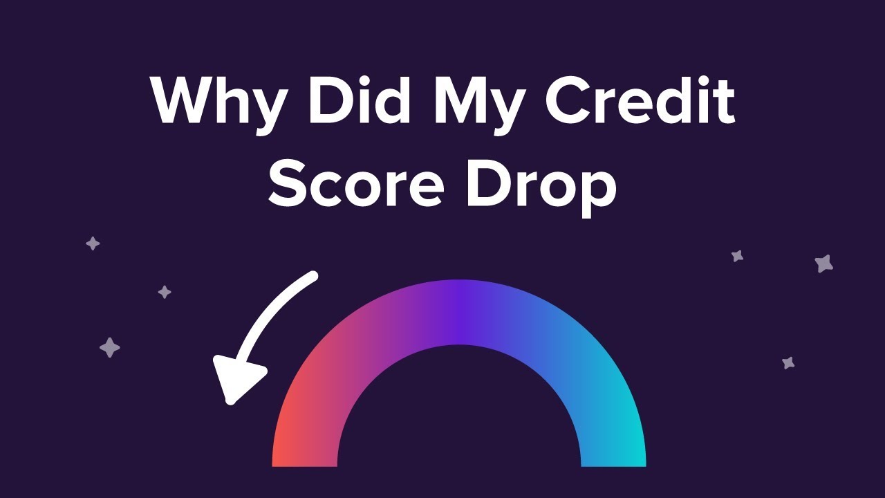 Credit score drop